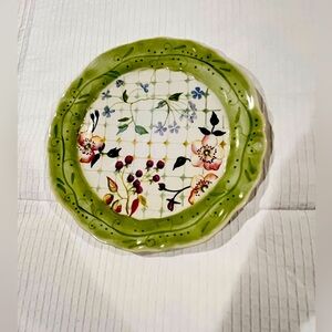 Tracy Porter floral on cream/white salad plate from The Evelyn Collection